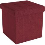 Rote Moderne Sitzhocker aus Textil klappbar Breite 0-50cm, Höhe 0-50cm, Tiefe 0-50cm 