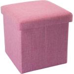 Pinke Moderne Sitzhocker aus Textil klappbar Breite 0-50cm, Höhe 0-50cm, Tiefe 0-50cm 
