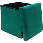 Grüne Moderne Sitzhocker aus Textil klappbar Breite 0-50cm, Höhe 0-50cm, Tiefe 0-50cm 