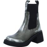 Reduzierte Silberne Inuovo Stiefeletten & Boots in Normalweite aus Glattleder Größe 41 
