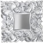 Invicta Interior Opulenter Barock Spiegel Venice Silber antik Wandspiegel 75x75 cm Badspiegel