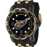Invicta NHL - Detroit Red Wings 42314 Herren armbanduhr - Quarzuhrwerk - Edelstahl mit schwarzen zifferblat - 48mm