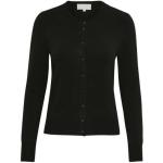 Reduzierte Schwarze Unifarbene Casual InWear Mini Damencardigans aus Polyamid ohne Kragen Größe M für den für den Winter 
