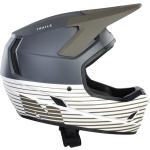 Weiße ION Downhill-Helme 54 cm mit Visier für Herren 