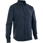 Schwarze Langärmelige ION Hemden mit Ellenbogen Patches aus Jersey für Herren Größe L 