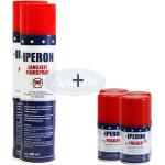 IPERON® 4 x 200 ml Fogger & 4 x 400 ml Langzeit Flohspray im Set + Zeckenhaken