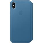 Blaue Apple iPhone XS Max Cases aus Leder klein 
