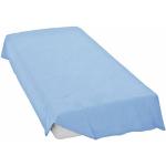 Blaue Unifarbene IRISETTE Merkur Nachhaltige Feinbiber Bettwäsche aus Baumwolle trocknergeeignet 150x250 