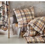 Beige Motiv IRISETTE Nachhaltige Feinbiber Bettwäsche aus Baumwolle 135x200 