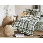 Grüne Motiv IRISETTE Nachhaltige Motiv Bettwäsche aus Baumwolle 155x220 2-teilig 