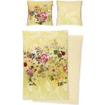 Gelbe Motiv IRISETTE Nachhaltige Blumenbettwäsche aus Mako-Satin 135x200 
