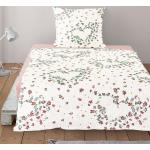 Pinke Motiv IRISETTE Nachhaltige bügelfreie Bettwäsche aus Baumwolle 135x200 