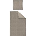 Silberne IRISETTE Nachhaltige Winterbettwäsche aus Baumwolle maschinenwaschbar 155x220 
