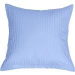 Blaue IRISETTE Nachhaltige Quadratische bügelfreie Bettwäsche mit Reißverschluss 