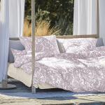 Pastellrosa Paisley IRISETTE Nachhaltige Bettwäsche Sets & Bettwäsche Garnituren mit Reißverschluss aus Mako-Satin trocknergeeignet 135x200 