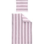 Pinke IRISETTE Nachhaltige Satinbettwäsche aus Baumwolle 135x200 