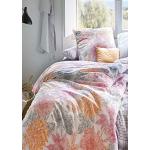 Orange IRISETTE Calypso Nachhaltige Bettwäsche Sets & Bettwäsche Garnituren aus Baumwolle trocknergeeignet 135x200 