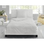 Silberne Bettwäsche Sets & Bettwäsche Garnituren aus Seersucker 155x200 