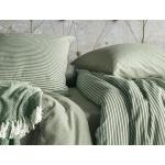 Grüne IRISETTE Nachhaltige Bettwäsche Sets & Bettwäsche Garnituren aus Seersucker 155x200 