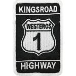 Irish Gifts Westeros Kingsroad Highway 1 bestickter Aufnäher zum Aufbügeln