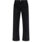 Reduzierte Schwarze Bestickte Iro Jeans mit Stickerei mit Reißverschluss aus Baumwolle für Damen 