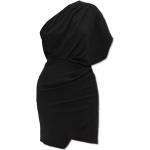 Schwarze Iro One Shoulder One-Shoulder-Kleider mit Reißverschluss für Damen Größe M für Partys 