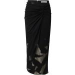 Schwarze Asymmetrische Asymmetrische Röcke mit Reißverschluss für Damen Größe M 