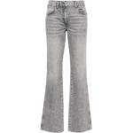 Hellgraue Iro Jeans-Schlaghosen mit Reißverschluss aus Denim für Damen 