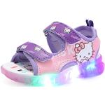 Lila LED Schuhe & Blink Schuhe mit Klettverschluss atmungsaktiv für Kinder Größe 24 für den für den Sommer 