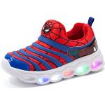 Rote LED Schuhe & Blink Schuhe in Normalweite atmungsaktiv für Kinder Größe 26 