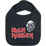 Schwarze Iron Maiden Lätzchen mit Klettverschluss mit Klettverschluss aus Baumwolle für Babys 