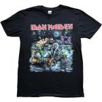 Schwarze Kurzärmelige Iron Maiden Herrenbandshirts aus Baumwolle Größe XXL 