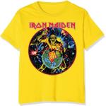 Gelbe Langärmelige Iron Maiden Damenbandshirts aus Baumwolle Größe XXL 