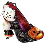 Schwarze Irregular Choice Hello Kitty Damenpumps mit Glitzer Größe 39 