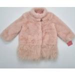 Rosa Elegante Isaac Mizrahi Kinderfellmäntel aus Fell für Mädchen Größe 86 für den für den Winter 