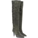 Isabel Marant Boots & Stiefeletten - Knee-High Boots - in dark green - für Damen - aus Leder & Leder & Leder & aufgeraut - Gr. 41