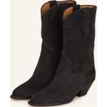 Schwarze Isabel Marant Cowboy-Boots & Cowboystiefeletten aus Veloursleder für Damen Größe 39 