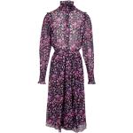 Pinke Blumenmuster Vintage Isabel Marant Étoile Rüschenkleider mit Rüschen mit Knopf für Damen Größe XS 