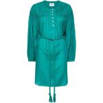 Reduzierte Grüne Langärmelige Isabel Marant Étoile Langarmkleider aus Baumwollmischung für Damen Größe M 