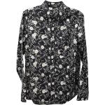 Schwarze Blumenmuster Vintage Langärmelige Isabel Marant Herrenlangarmhemden Größe M für den für den Frühling 