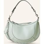 Mintgrüne Isabel Marant Lederhandtaschen mit Reißverschluss aus Glattleder für Damen 