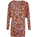 Reduzierte Orange Blumenmuster Isabel Marant Mini Damenkleider aus Polyamid Größe S 