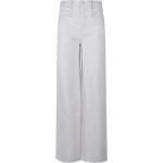Reduzierte Weiße Isabel Marant High Waist Hosen aus Baumwolle für Damen Größe XS 