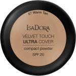Braune IsaDora Velvet Touch gepresstes Puder Puder wasserfest LSF 20 mit Mineralien mit leichter Deckkraft für gebräunte Hauttöne für Damen 