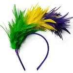 ISAKEN 20er Jahre Stirnband Feder Haarreif Haarband Cosplay Feder Haarband Karneval Party Kopfschmuck Regenbogen Feder Haarreif Kostüm für Ostertag Hochzeit Halloween Party