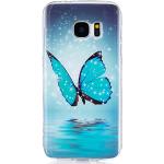 Reduzierte Blaue Isaken Samsung Galaxy S7 Hüllen mit Insekten-Motiv mit Bildern aus Silikon 