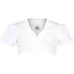 Weiße Isar Trachten V-Ausschnitt Kinderfestkleider aus Spitze für Mädchen Größe 158 