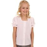 Weiße Isar Trachten Kinderfestkleider aus Spitze für Mädchen Größe 104 