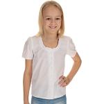 Weiße Isar Trachten Kinderfestkleider mit Rüschen für Mädchen Größe 152 