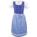 Blaue Isar Trachten Kinderfestkleider für Mädchen Größe 98 3-teilig 